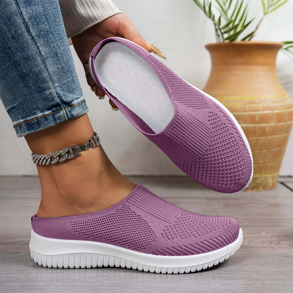 Willtoo 2026 Women’s Slip On Orthopedic Sneakers - Arch Support Tennis & Walking Shoes, Non-Slip Nurse Shoes for Food Service, Wide Width Valentines Day Gifts Purple 9 Wide