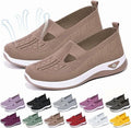 Willtoo Women's Woven Orthopedic Breathable Soft Shoes Go Walking Slip on Diabetic Foam Shoes Hands Free Slip in Sneakers Arch Support Khaki