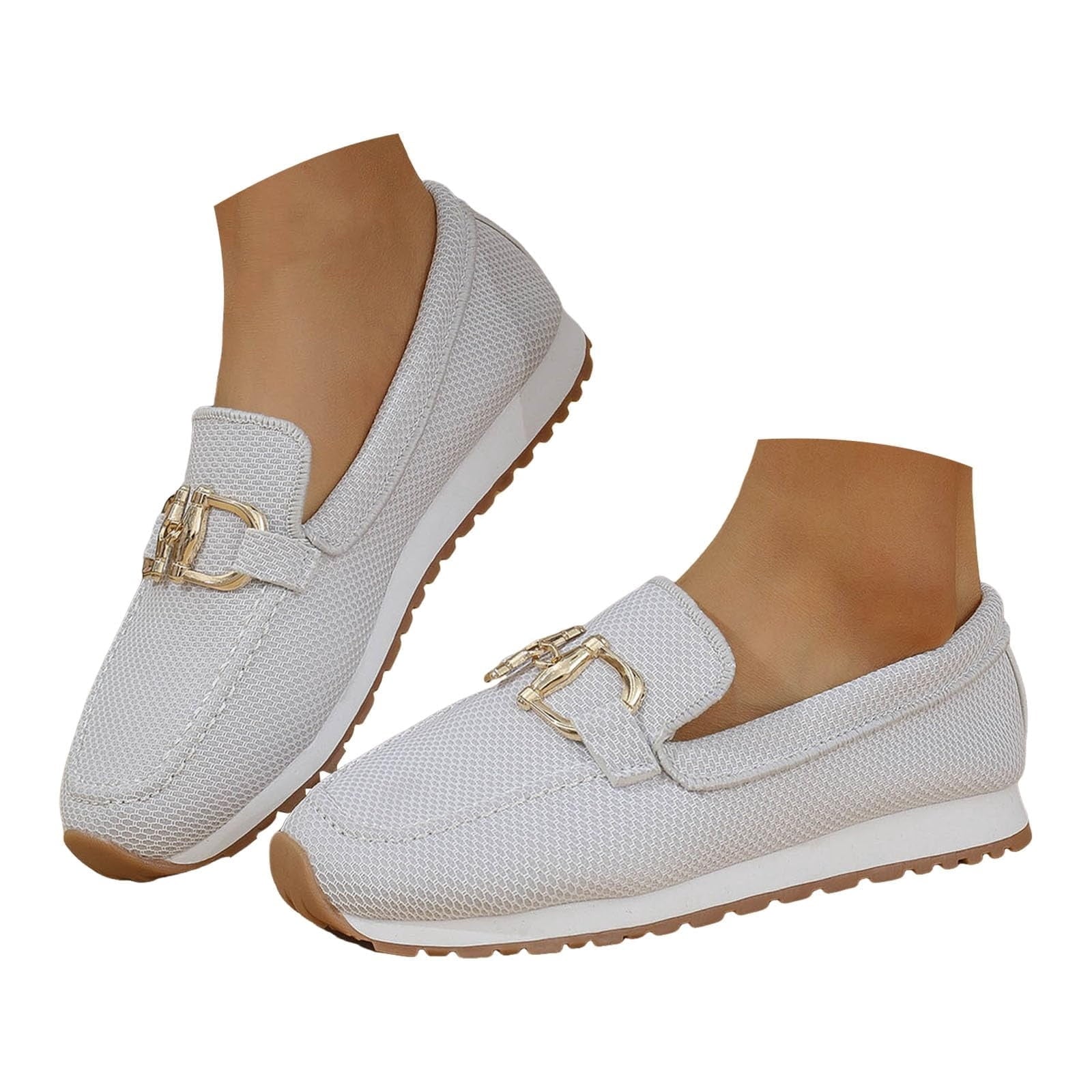 YOUYEDIAN Orthopedic Dress Shoes for Women Arch Support Nurse Shoes Lightweight Slip on Non Slip Walking Shoes Mesh Stretch Comfort 2026 Orthopedic Shoes