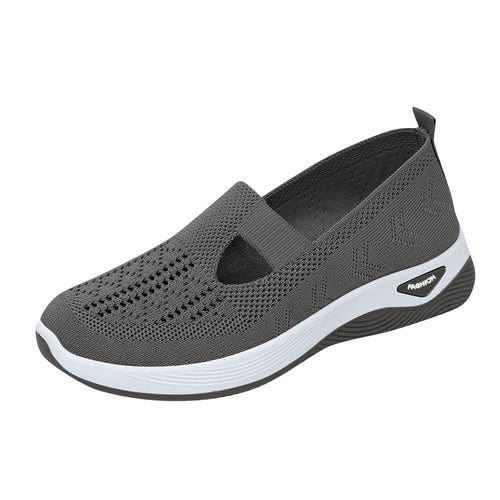 Abcomgle Orthopedic Sneakers for Women Woven Breathable Wide Width Womens Shoes Lightweight Arch Support Non-Slip Walking Shoes Women Comfort